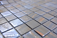 Mosaico de vidrio Revestimiento de pared sostenible Reciclaje óxido de bronce MOS360-07