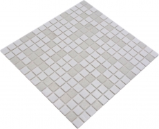 Mosaico de vidrio mosaico azulejos blanco antiguo gris claro baño azulejo ducha salpicaduras azulejo backsplash MOS52-0103