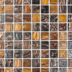 Muestra de mano mosaico azulejo vidrio Goldstar marrón pared azulejo baño azulejo ducha splashback azulejo backsplash MOS54-1306_m
