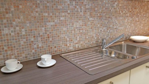 Mosaico de vidrio mosaico azulejos beige gris cobre azulejos de pared azulejos de baño ducha salpicaduras de azulejos backsplash MOS54-0104