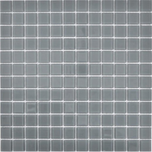 Muestra de mano mosaico azulejo Mosaico de vidrio translúcido Gris cristal BAÑO WC Cocina PARED MOS63-0202_m