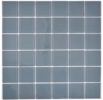 Muestra de mano azulejo mosaico Mosaico de vidrio translúcido Gris cristal BAÑO WC Cocina PARED MOS69-0202_m