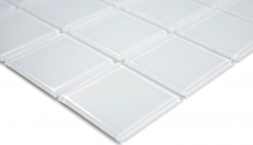 Mosaico de azulejos de vidrio mosaico superwhite BAÑO WC cocina PARED mosaico estera MOS69-0101