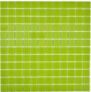 Muestra de mano mosaico azulejo Mosaico de vidrio translúcido Verde cristal BAÑO WC Cocina PARED MOS63-0507_m