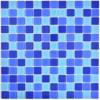 Mosaico de azulejos de vidrio mosaico azul claro piscina mosaico piscina mosaico MOS63-0405