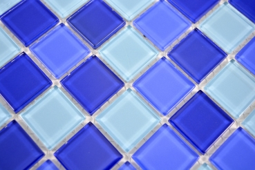 Mosaico de azulejos de vidrio mosaico azul claro piscina mosaico piscina mosaico MOS63-0405