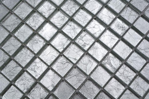 Mosaico de vidrio de plata mosaico de azulejos estructura de azulejos backsplash pared de la cocina MOS123-8SB16