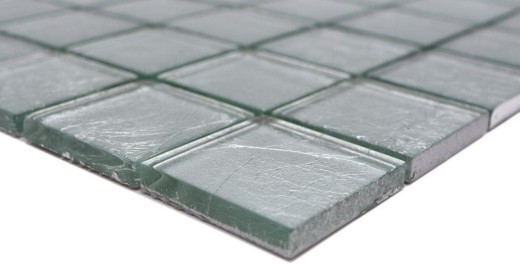 Mosaico de vidrio de plata mosaico de azulejos estructura de azulejos backsplash pared de la cocina MOS123-8SB26