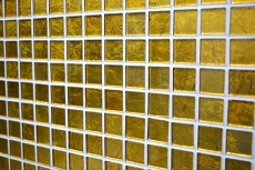Mosaico de vidrio de oro mosaico de azulejos estructura de azulejos backsplash cocina ducha pared MOS120-0742