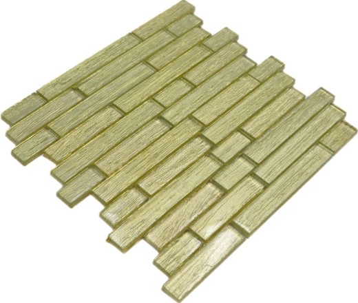 Mosaico de vidrio de oro mosaico de azulejos compuesto chic backsplash cocina ducha pared MOS86-8CGO