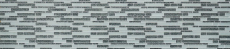 Mosaico de azulejos Translúcido blanco gris compuesto mosaico de vidrio Crystal Chic Flores MOS86-8CFL_f | 10 esteras de mosaico
