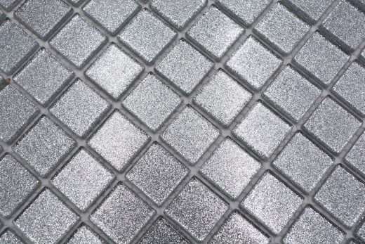 Mosaico de vidrio mosaico de plata azulejo brillo azulejo backsplash pared de la cocina MOS60-0207