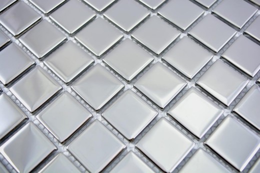 Mosaico de azulejos de mosaico de vidrio galvanoplastia de plata BAÑO WC cocina PARED MOS60-0206