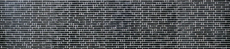 Mosaico de vidrio varillas mosaico azulejos brillo gris antracita negro MOS87-MV708