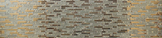 Barras de mosaico de vidrio mosaico azulejos backsplash Electroplated oro MOS86-0107