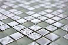 Azulejo de mosaico de muestra de mano Mosaico de vidrio translúcido Cristal EP Vidrio plateado esmerilado MOS92-0217_m