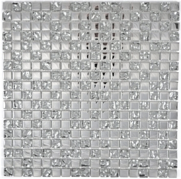 Mosaico de vidrio mosaico de vidrio galvanoplastia de plata BAÑO WC cocina PARED MOS92-0218
