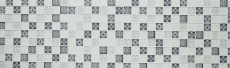 Mosaico de vidrio retro adornos vintage mosaico azulejo backsplash blanco MOS78B-0103