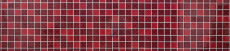 Muestra de mano retro vintage mosaico azulejo translúcido rojo vidrio mosaico cristal mirada rojo MOS78B-0902_m