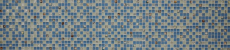 Muestra de mano mosaico azulejo Azulejo backsplash Azul translúcido Mosaico de vidrio Cristal concha azul MOS82B-0104_m