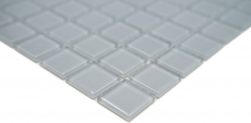 Mosaico de azulejos de vidrio mosaico gris claro piscina mosaico piscina mosaico MOS60-0204