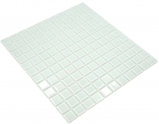 Mosaico de azulejos blanco con tinte verde mosaico de vidrio piscina mosaico piscina mosaico MOS60-0102