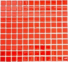 Mosaico de azulejos de vidrio mosaico rojo BAÑO WC cocina PARED mosaico estera MOS60-0904