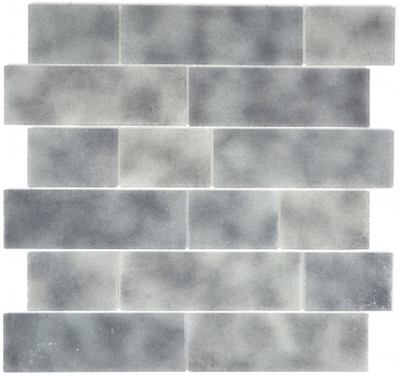 Azulejos de mosaico de vidrio antracita gris albañilería enlace Grigio MOS68-0259L