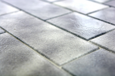 Azulejos de mosaico de vidrio antracita gris albañilería enlace Grigio MOS68-0259L