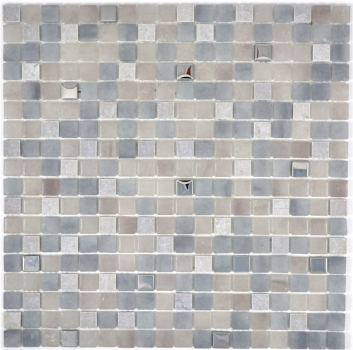 Muestra de mano mosaico azulejo piedra translúcida gris GRIGIO BAD WC cocina PARED MOS91-0204_m