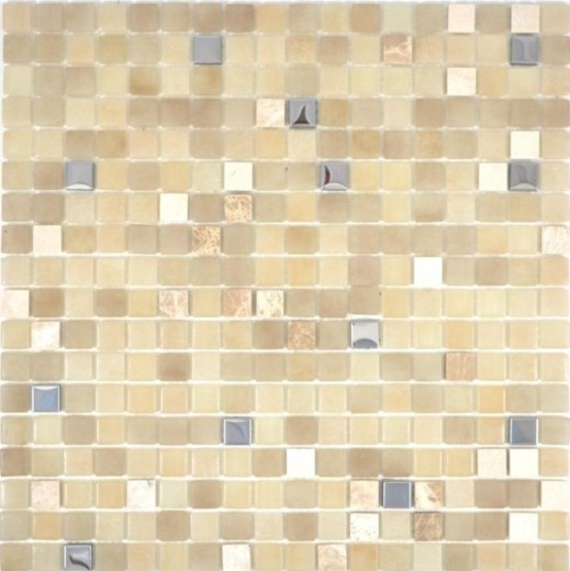Muestra de mano mosaico azulejo piedra translúcida blanco SEDA BAÑO WC COCINA PARED MOS91-0214_m