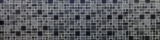 Muestra de mano mosaico azulejo translúcido compuesto negro combinación vidrio mosaico Cristal Artificial negro MOS88-K989_m