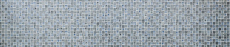 Muestra de mano mosaico azulejo Azulejo backsplash Translúcido azul negro Mosaico de vidrio Cristal Resina Óptica azul negro plata MOS83-CB07_m