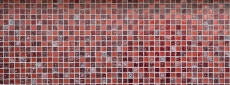 Piedra artificial mosaico rústico azulejo mosaico de vidrio de resina de color rojo oscuro fuego rojo BAD WC cocina splashback azulejo espejo de pared - MOS82-0906
