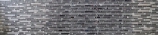 Barras de mosaico de vidrio mosaico de azulejos de acero inoxidable blanco crema plata MOS86-0106