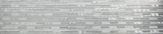 Mosaico de vidrio piedra natural varillas mosaico azulejo aluminio blanco plata claro gris salpicaduras pared revestimiento baño WC - MOS49-GV64