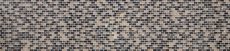 Mosaico de azulejos de cocina splashback translúcido beige oscuro ladrillo de vidrio de mosaico de cristal piedra emperador oscuro MOS87-B1155_f
