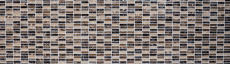 Muestra de mano mosaico azulejo Azulejo backsplash Translúcido beige oscuro varillas Mosaico de vidrio Piedra de cristal emperador oscuro MOS87-S1255_m