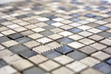Muestra de mano mosaico azulejo Azulejo backsplash Translúcido gris claro plata Mosaico de vidrio Piedra de cristal EP gris claro plata MOS92-HQ10_m