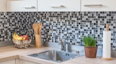 Piedra natural mosaico rústico azulejo mosaico de vidrio gris negro plata antracita blanco azulejo backsplash pared de la cocina WC - MOS83-HQ24