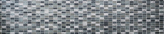 Muestra de mano mosaico azulejo espejo plata translúcido rectángulo vidrio mosaico cristal piedra retro plata MOS83-CRS2_m