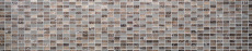Muestra de mano mosaico azulejo espejo translúcido marrón rectángulo vidrio mosaico cristal piedra retro marrón MOS83-CRS6_m