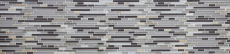 Mosaico de azulejos de cocina splashback translúcido gris marrón compuesto de mosaico de vidrio Crystal piedra gris marrón MOS86-0202_f