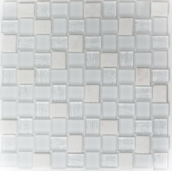 Muestras de mano mosaico azulejo translúcido blanco rectángulo vidrio mosaico cristal piedra blanco MOS82-0111_m