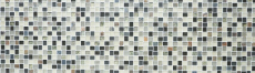 Muestra de mano mosaico azulejo azulejo backsplash translúcido blanco gris óxido rectángulo vidrio mosaico cristal piedra rústico MOS82-0102_m