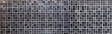 Mosaico de vidrio de piedra natural azulejos de mosaico de piedra rústica gris negro antracita grafito azulejo backsplash cocina splashback - MOS62-0302-GN