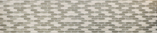 Muestra de mano mosaico azulejo azulejo backsplash gris translúcido forma de barco mosaico de vidrio Cristal piedra gris MOS85-BM59_m