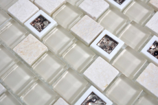 Piedra natural de vidrio mosaico de mármol de plástico beige marrón claro crema multiformato azulejo backsplash WC - MOS82BM-0115