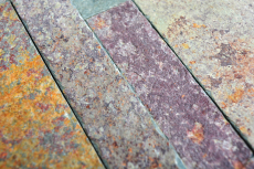 Paneles autoadhesivos de pared de piedra natural revestimiento de pared de pizarra óxido de cobre