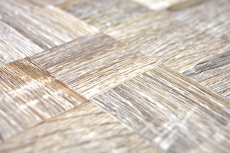 mosaico autoadhesivo ALU gris claro metal efecto madera MOS200-2222